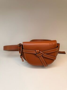 Loewe Mini Gate Cognac Leather Designe Belt Bag